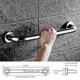 Stainless Steel Bathroom Bath Shower Handle Hand Rail Grab Safety Bar Aid Holder
